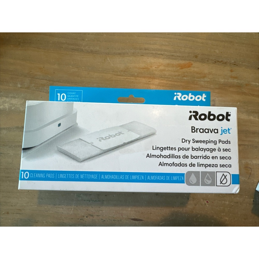 iRobot Braava jet Dry Sweeping Pads 10 Count White New‎ 4657842 Refill